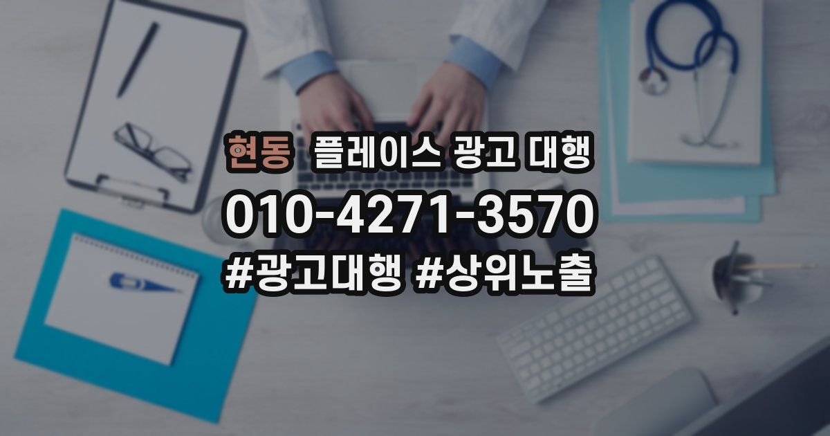 현동 플레이스 광고 대행