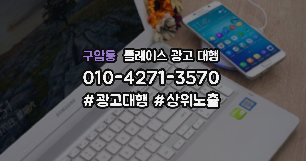 구암동 플레이스 광고 대행