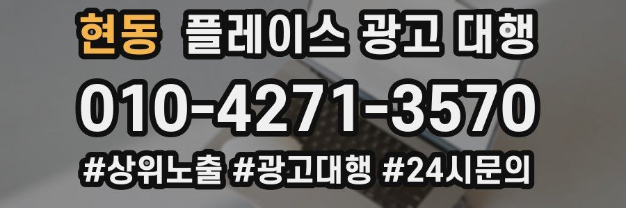 현동 플레이스 광고 대행