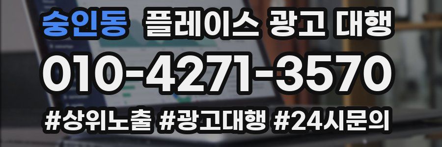 숭인동 플레이스 광고 대행