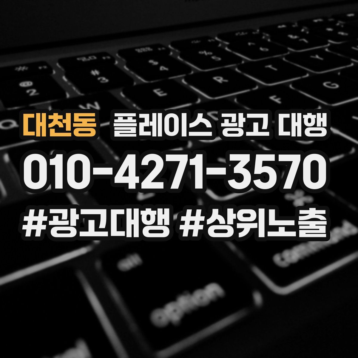 대천동 플레이스 광고 대행