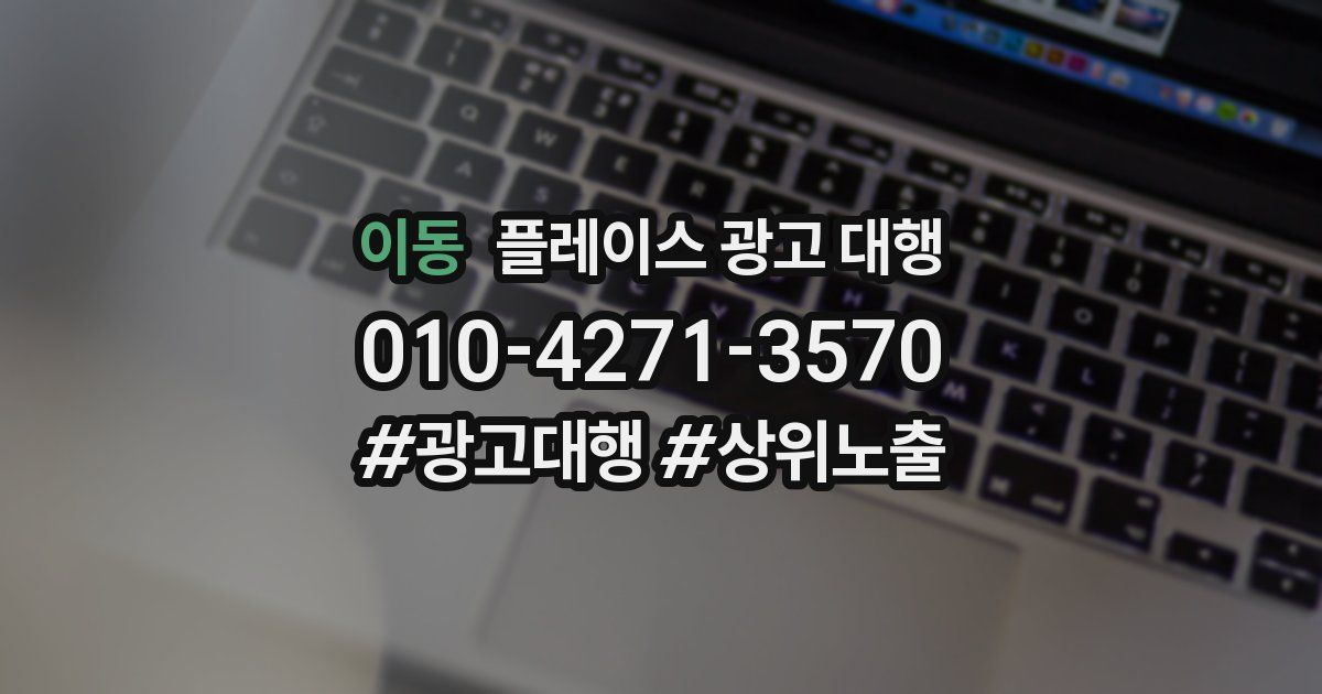 이동 플레이스 광고 대행