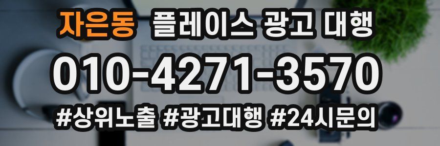 자은동 플레이스 광고 대행