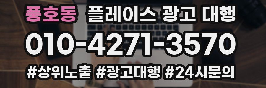 풍호동 플레이스 광고 대행