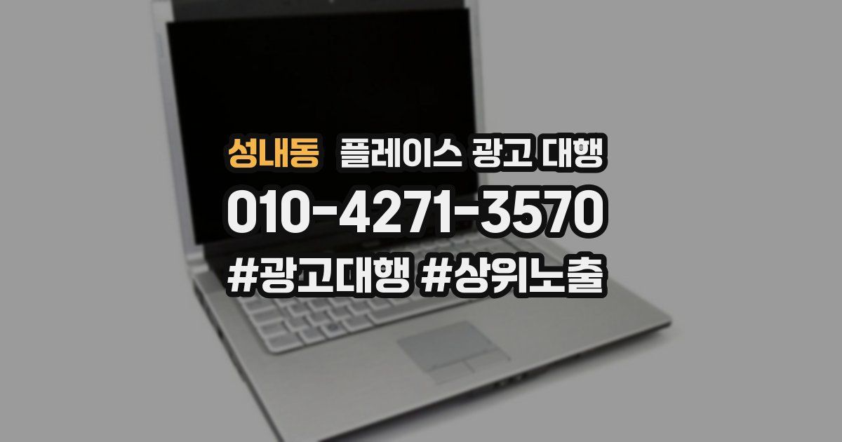 성내동 플레이스 광고 대행