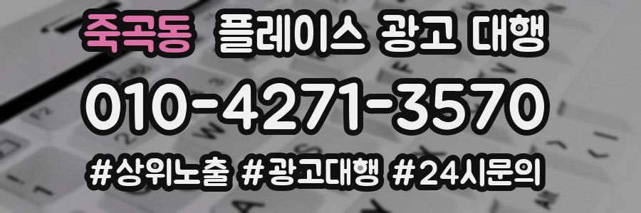 죽곡동 플레이스 광고 대행