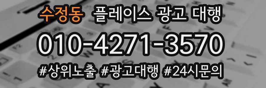 수정동 플레이스 광고 대행