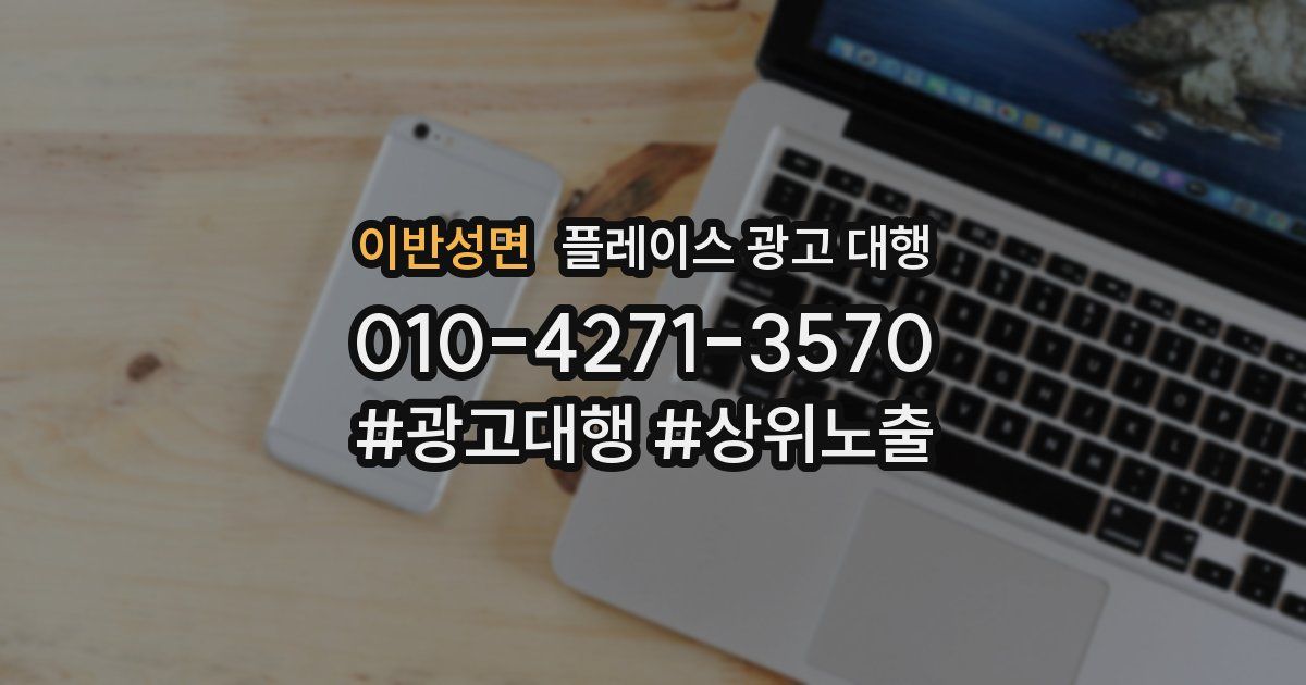 이반성면 플레이스 광고 대행