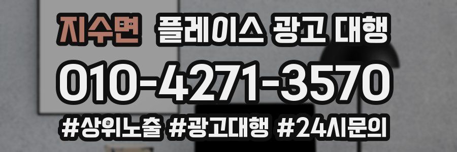지수면 플레이스 광고 대행
