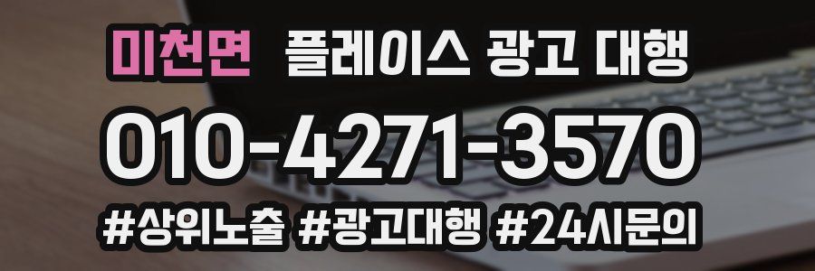 미천면 플레이스 광고 대행