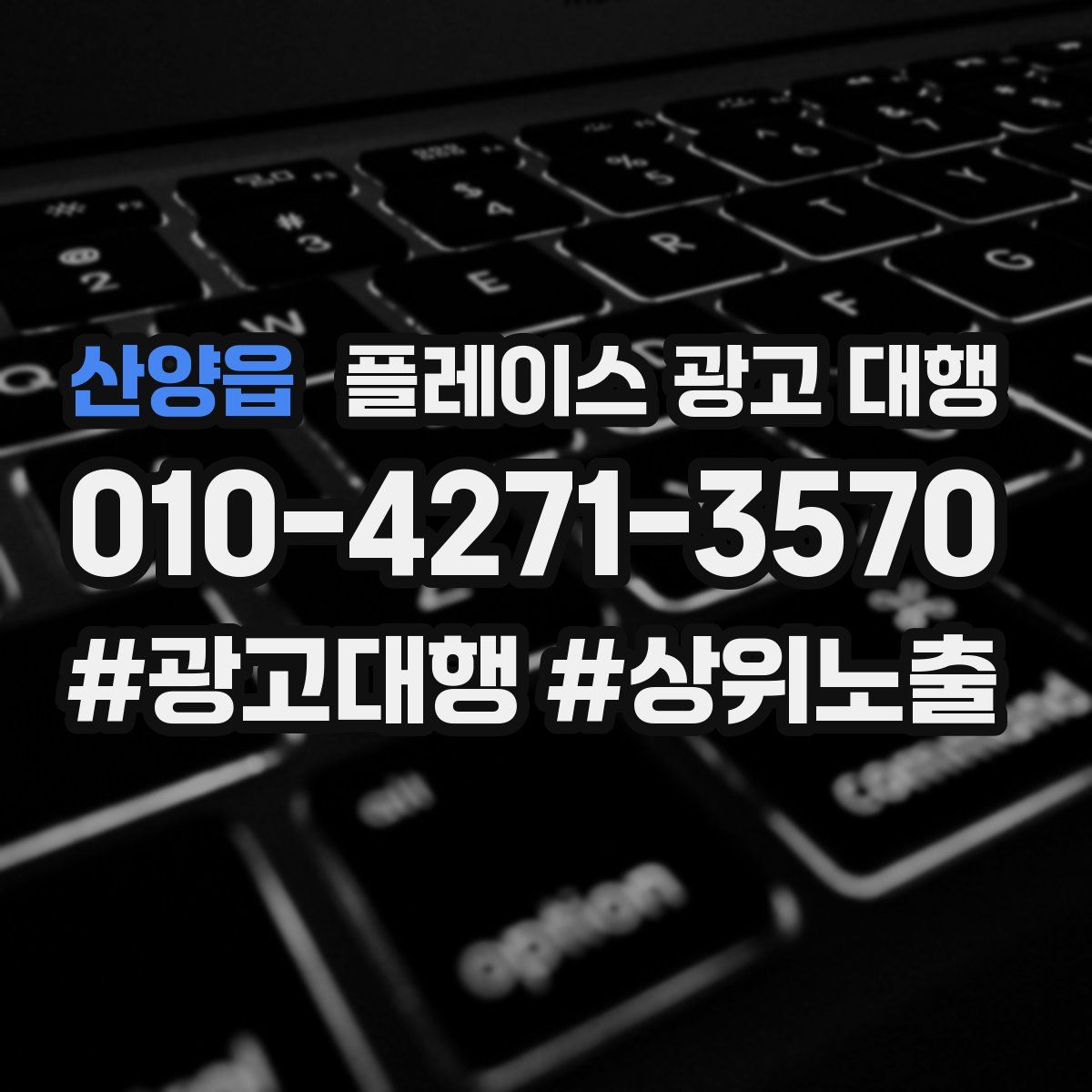 산양읍 플레이스 광고 대행