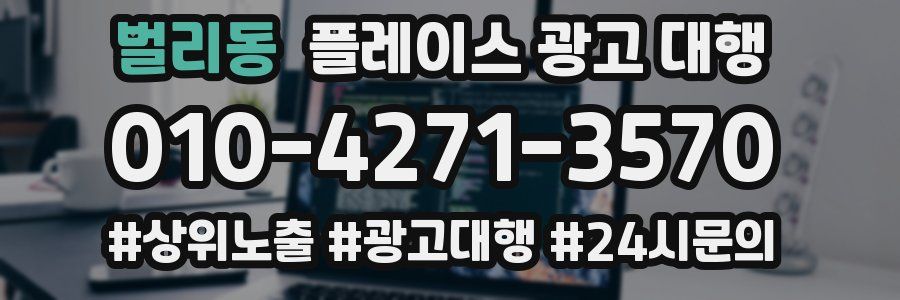 벌리동 플레이스 광고 대행
