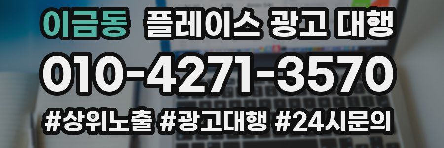 이금동 플레이스 광고 대행