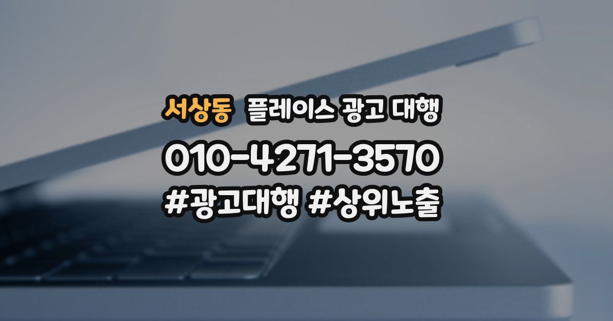 서상동 플레이스 광고 대행