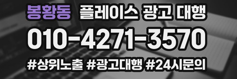 봉황동 플레이스 광고 대행