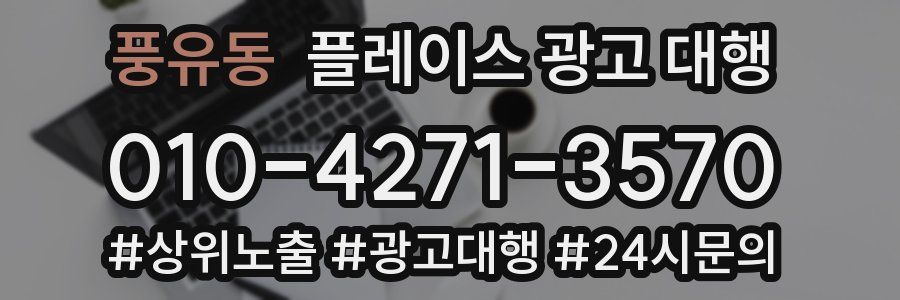 풍유동 플레이스 광고 대행