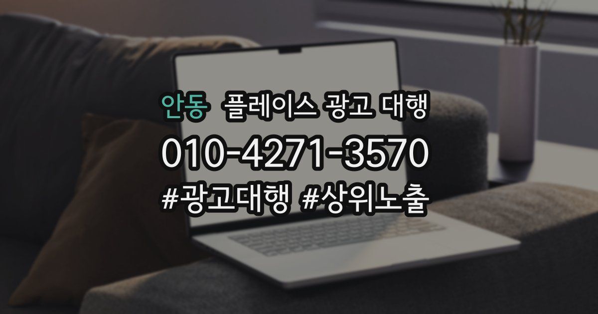 안동 플레이스 광고 대행
