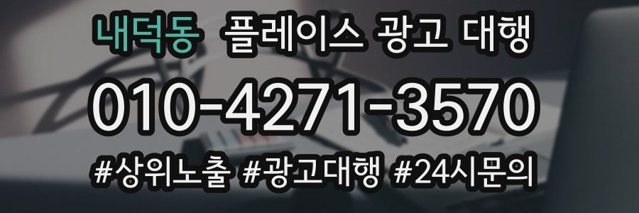 내덕동 플레이스 광고 대행