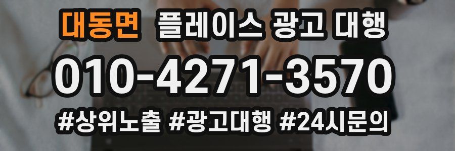 대동면 플레이스 광고 대행
