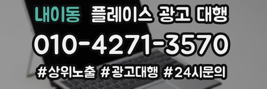 내이동 플레이스 광고 대행