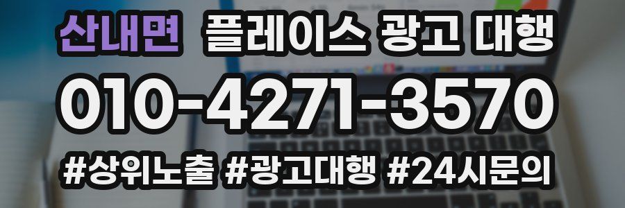 산내면 플레이스 광고 대행