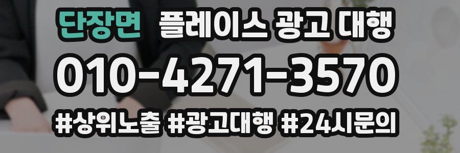 단장면 플레이스 광고 대행