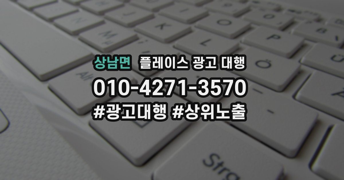 상남면 플레이스 광고 대행