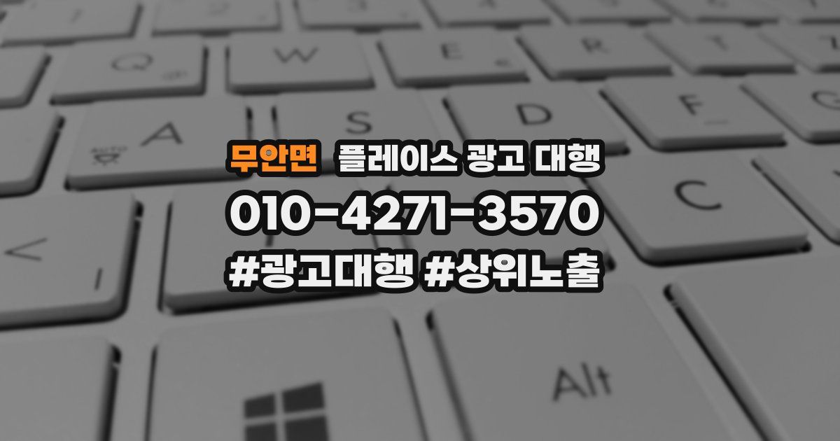 무안면 플레이스 광고 대행