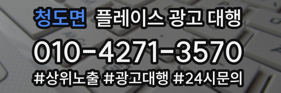 청도면 플레이스 광고 대행