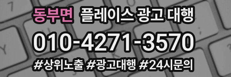 동부면 플레이스 광고 대행