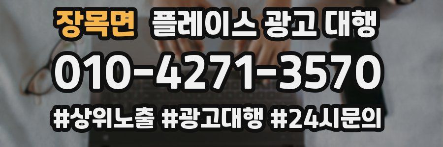 장목면 플레이스 광고 대행