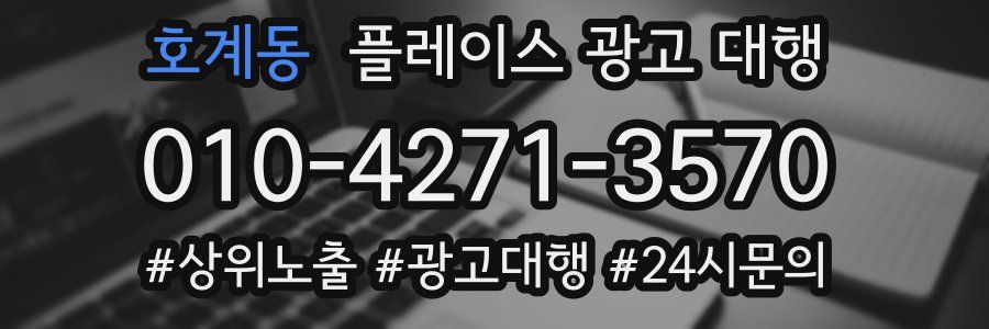 호계동 플레이스 광고 대행