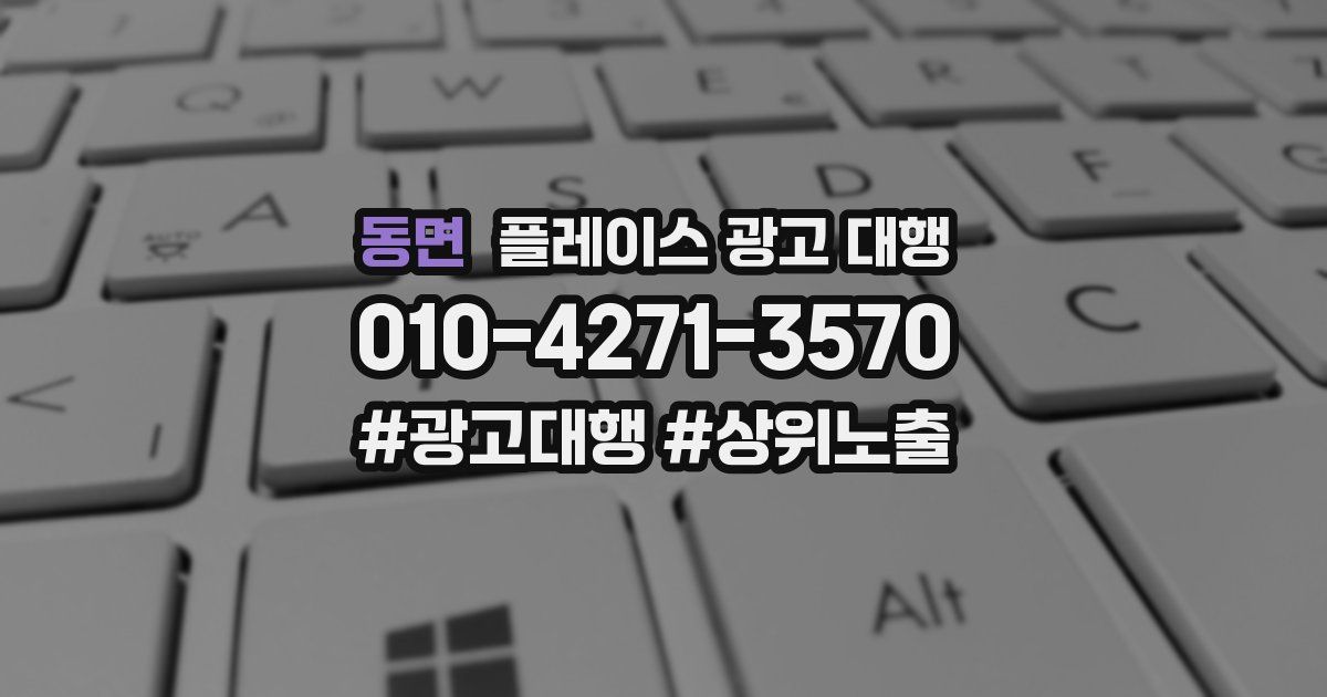 동면 플레이스 광고 대행