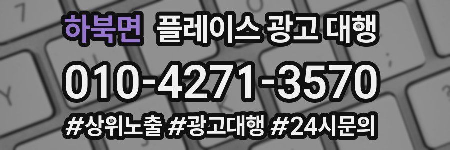 하북면 플레이스 광고 대행