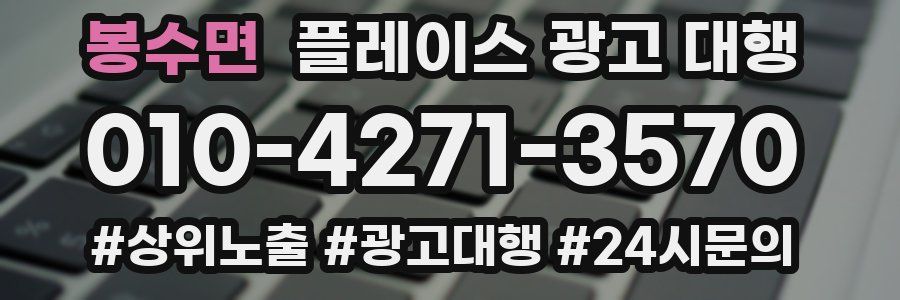 봉수면 플레이스 광고 대행
