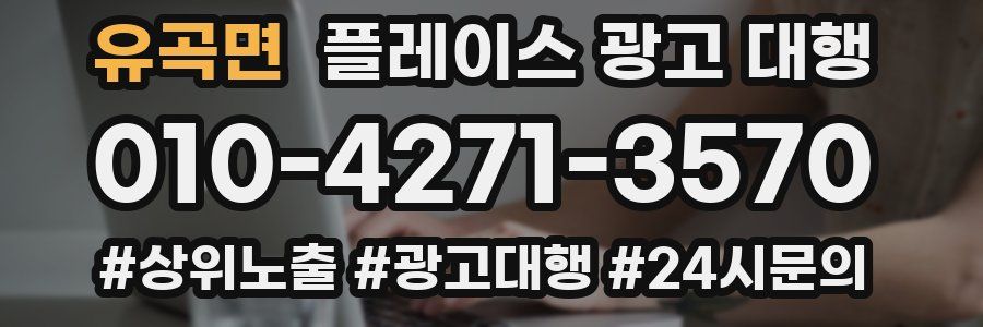 유곡면 플레이스 광고 대행