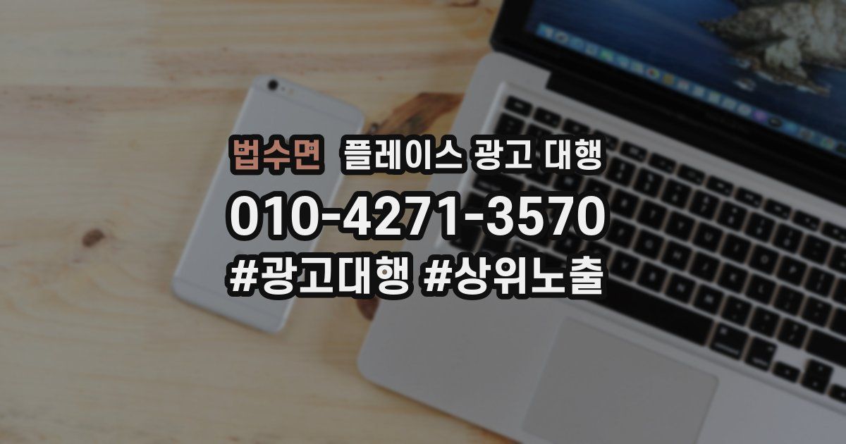 법수면 플레이스 광고 대행