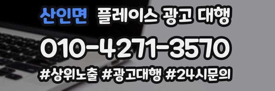 산인면 플레이스 광고 대행