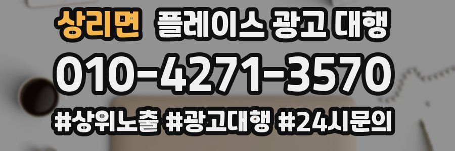상리면 플레이스 광고 대행