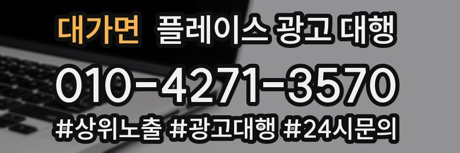 대가면 플레이스 광고 대행