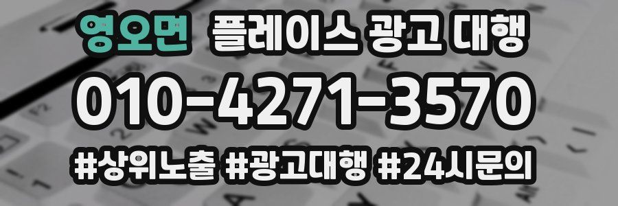 영오면 플레이스 광고 대행