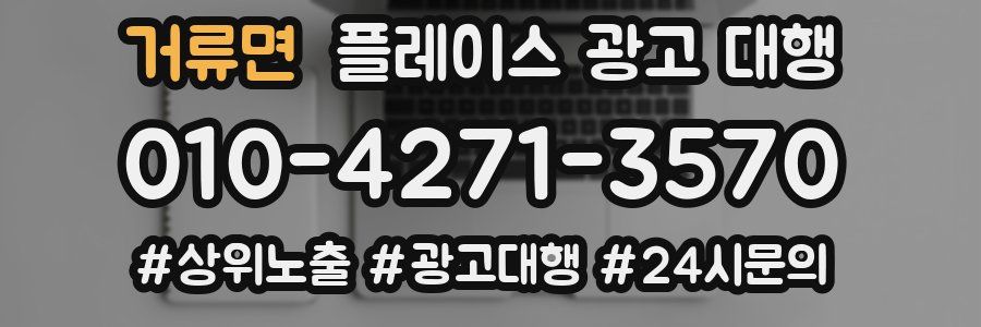 거류면 플레이스 광고 대행