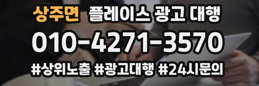 상주면 플레이스 광고 대행