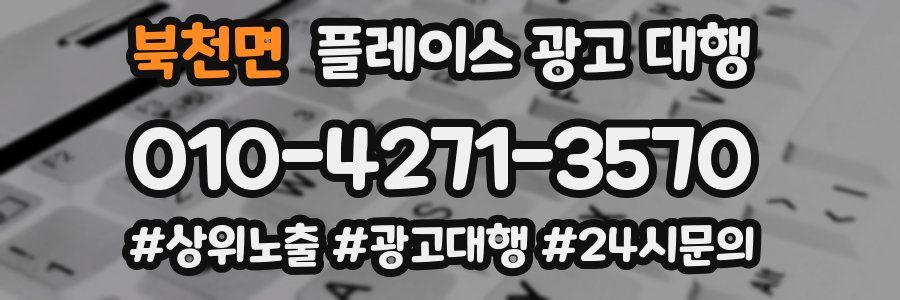 북천면 플레이스 광고 대행