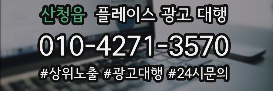 산청읍 플레이스 광고 대행