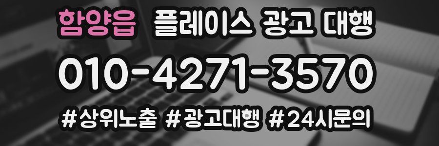 함양읍 플레이스 광고 대행