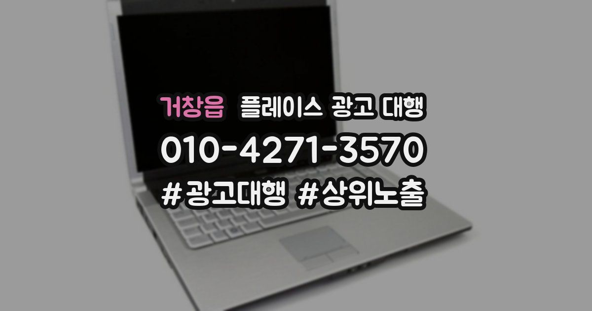 거창읍 플레이스 광고 대행