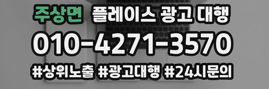 주상면 플레이스 광고 대행