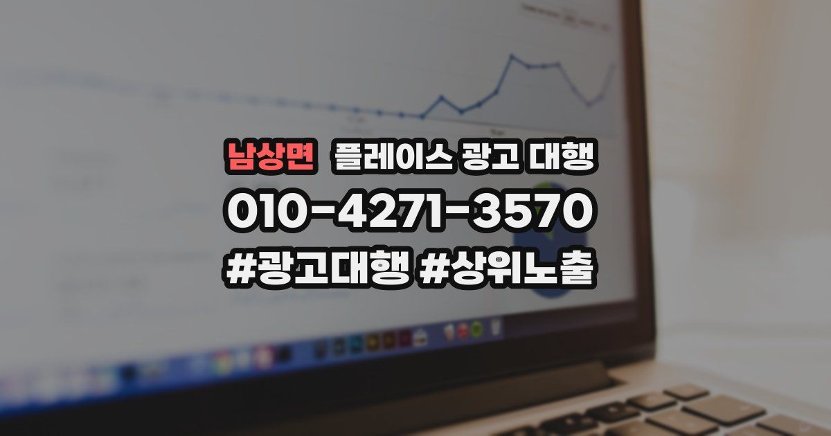 남상면 플레이스 광고 대행