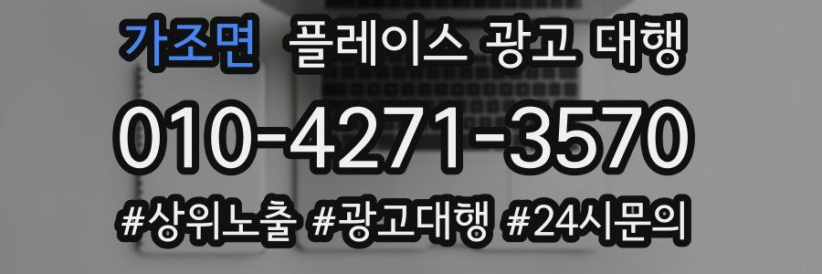 가조면 플레이스 광고 대행